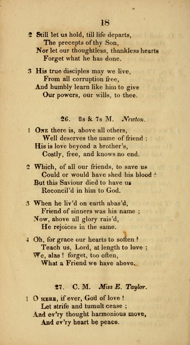 Hymns adapted to Communion Service page 18