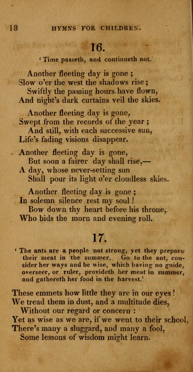 Hymns for Children, Selected and Altered page 11