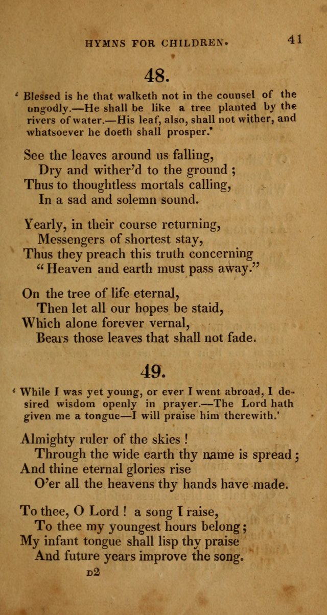 Hymns for Children, Selected and Altered page 34