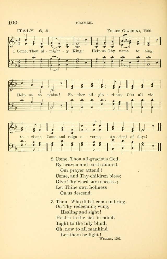 Hymnal for Christian Science Church and Sunday School Services page 100