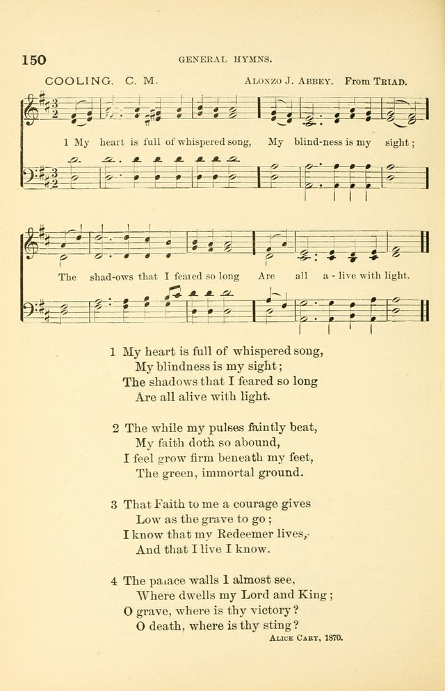 Hymnal for Christian Science Church and Sunday School Services page 150