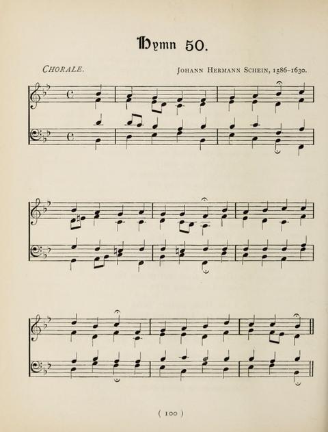 Hymns and Chorales: for schools and colleges page 100