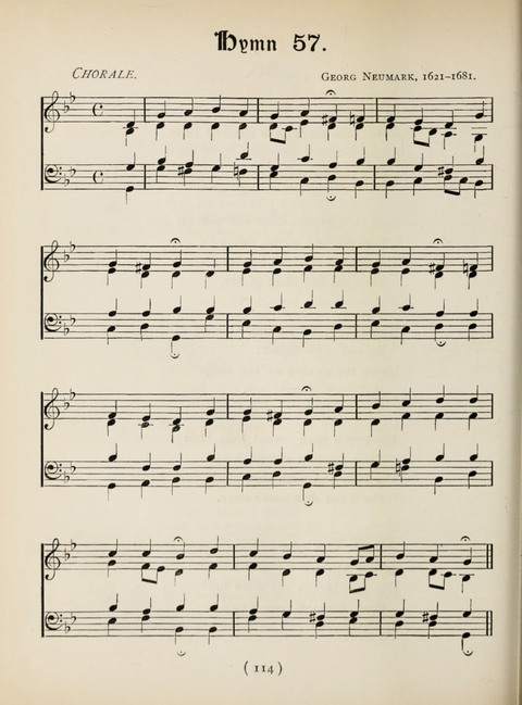 Hymns and Chorales: for schools and colleges page 114
