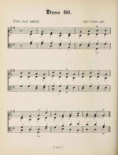 Hymns and Chorales: for schools and colleges page 172