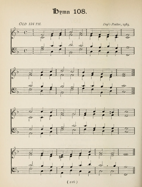 Hymns and Chorales: for schools and colleges page 216