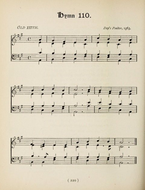 Hymns and Chorales: for schools and colleges page 220