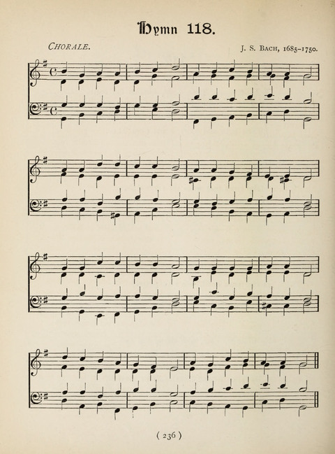 Hymns and Chorales: for schools and colleges page 236