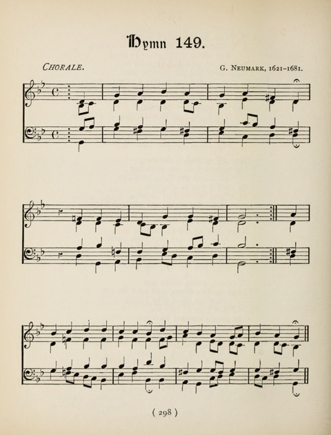 Hymns and Chorales: for schools and colleges page 298