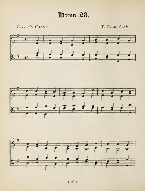 Hymns and Chorales: for schools and colleges page 46