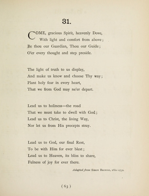 Hymns and Chorales: for schools and colleges page 63