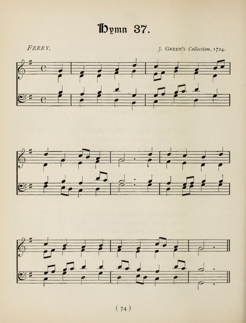 Hymns and Chorales: for schools and colleges page 74
