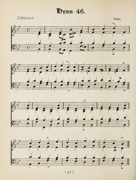 Hymns and Chorales: for schools and colleges page 92
