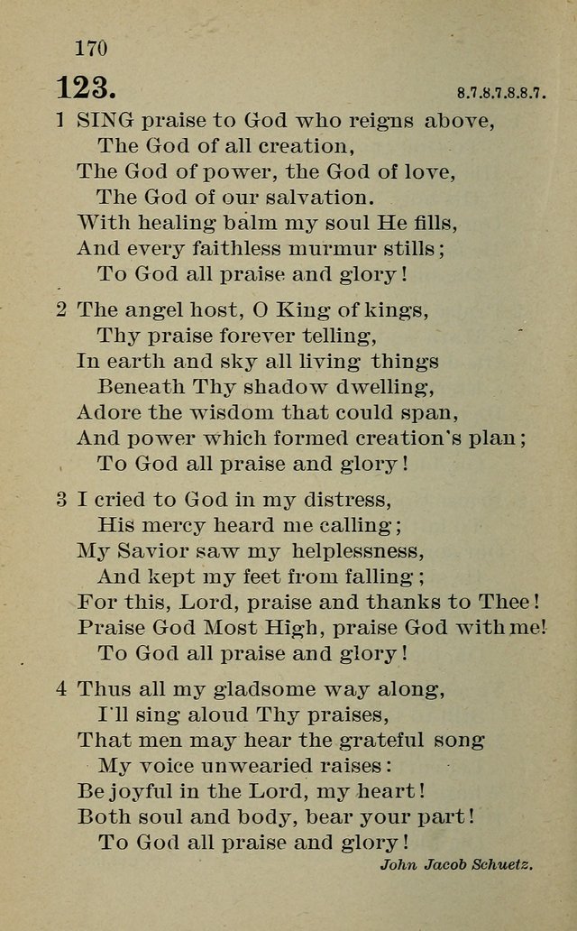 Hymnal: for churches and Sunday-schools of the Augustana Synod page 170