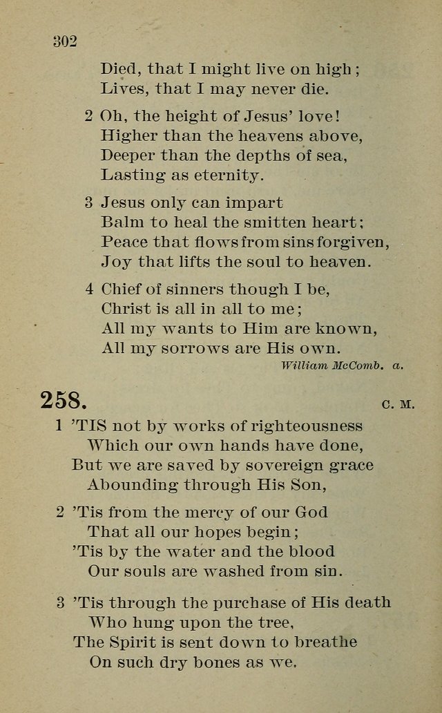 Hymnal: for churches and Sunday-schools of the Augustana Synod page 302