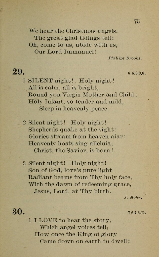Hymnal: for churches and Sunday-schools of the Augustana Synod page 75