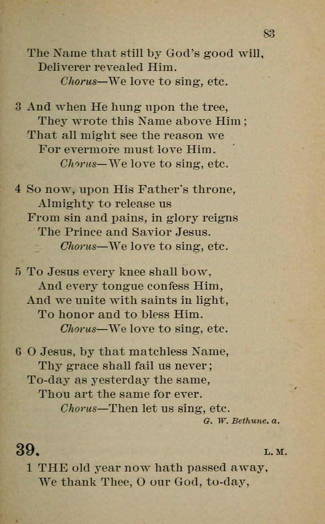 Hymnal: for churches and Sunday-schools of the Augustana Synod page 83
