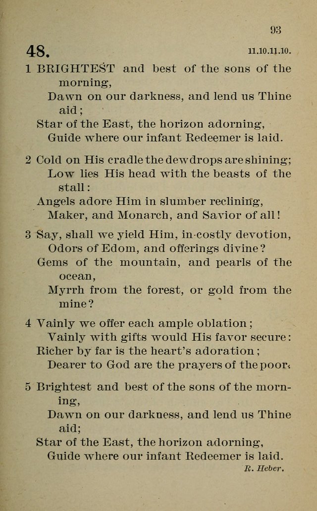 Hymnal: for churches and Sunday-schools of the Augustana Synod page 93
