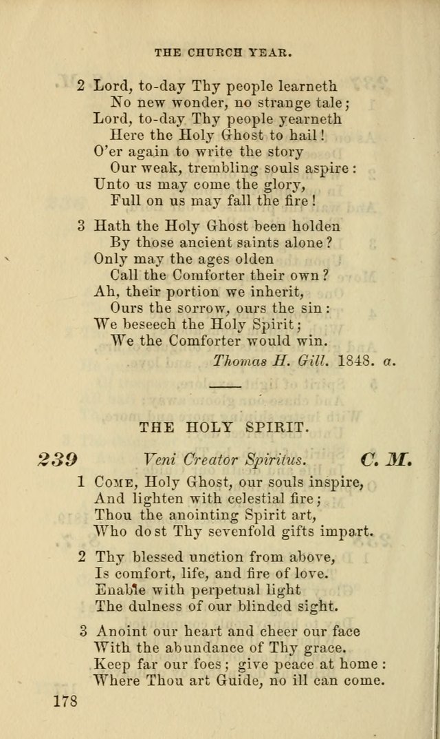 Hymns for the use of the Evangelical Lutheran Church, by the Authority of the Ministerium of Pennsylvania page 178