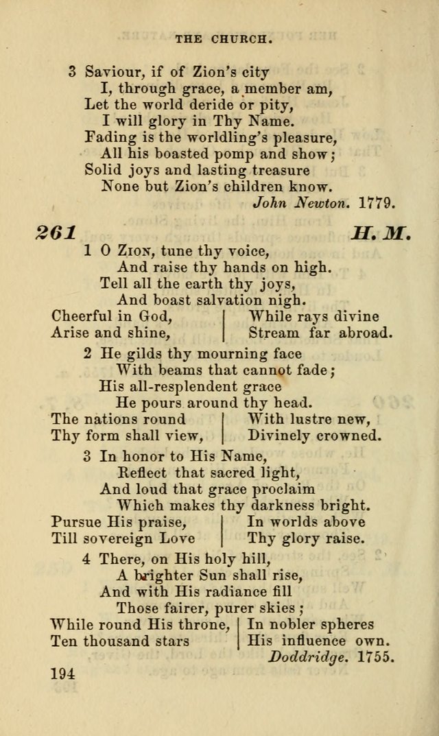 Hymns for the use of the Evangelical Lutheran Church, by the Authority of the Ministerium of Pennsylvania page 194