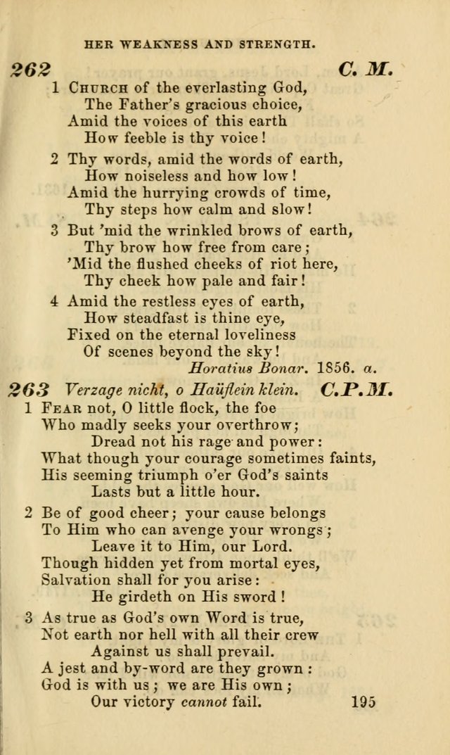 Hymns for the use of the Evangelical Lutheran Church, by the Authority of the Ministerium of Pennsylvania page 195