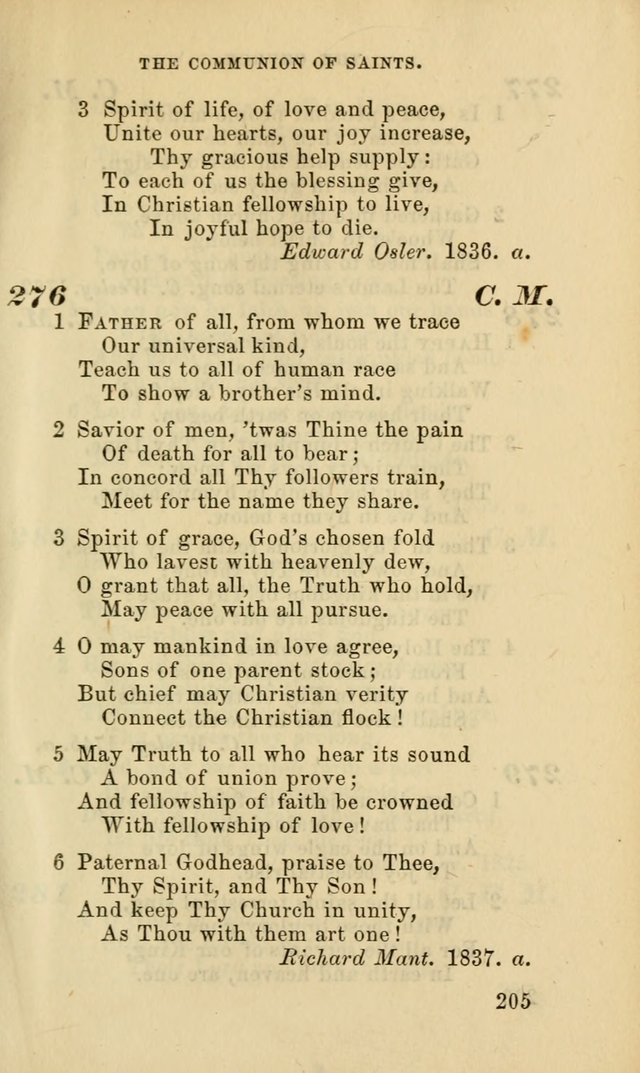 Hymns for the use of the Evangelical Lutheran Church, by the Authority of the Ministerium of Pennsylvania page 205