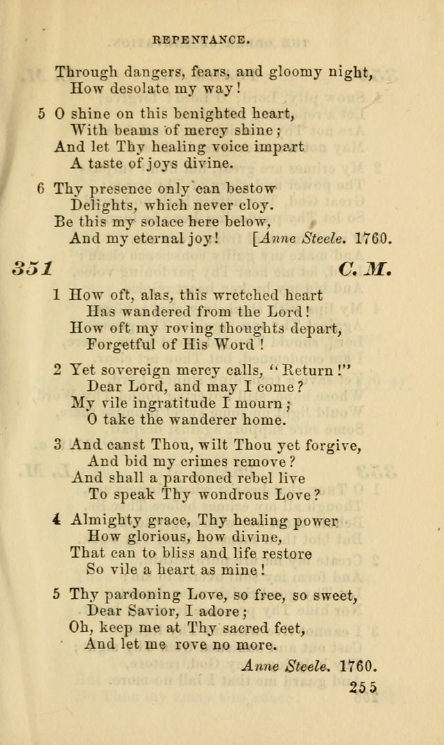 Hymns for the use of the Evangelical Lutheran Church, by the Authority of the Ministerium of Pennsylvania page 255
