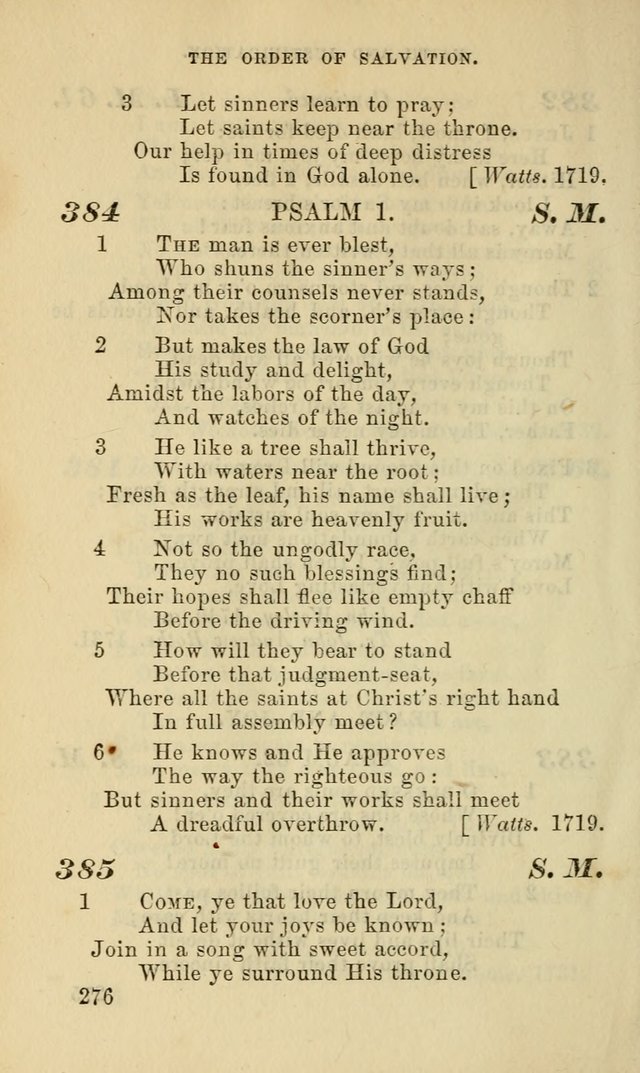 Hymns for the use of the Evangelical Lutheran Church, by the Authority of the Ministerium of Pennsylvania page 276