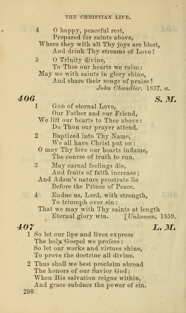 Hymns for the use of the Evangelical Lutheran Church, by the Authority of the Ministerium of Pennsylvania page 290