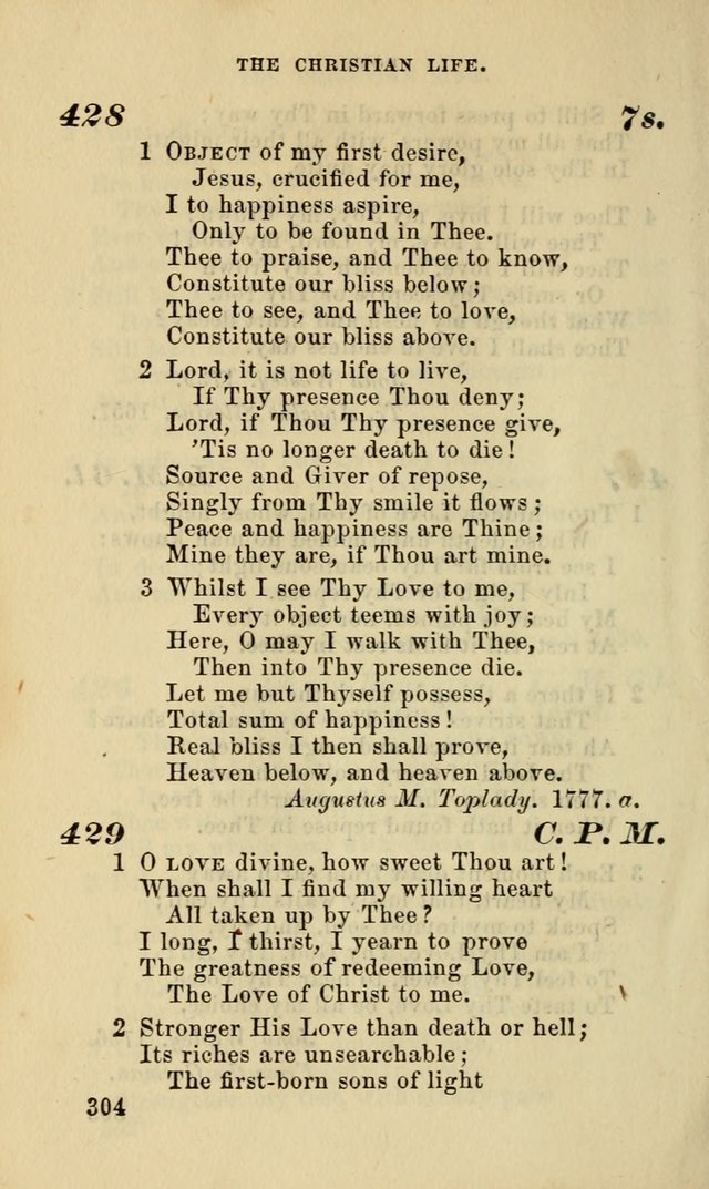 Hymns for the use of the Evangelical Lutheran Church, by the Authority of the Ministerium of Pennsylvania page 304