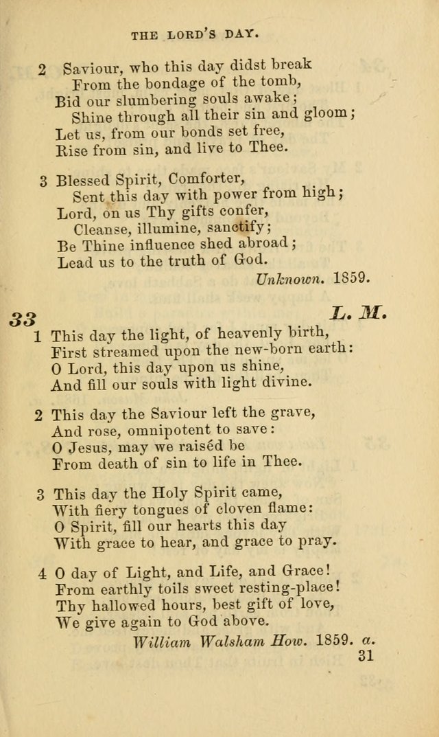 Hymns for the use of the Evangelical Lutheran Church, by the Authority of the Ministerium of Pennsylvania page 31