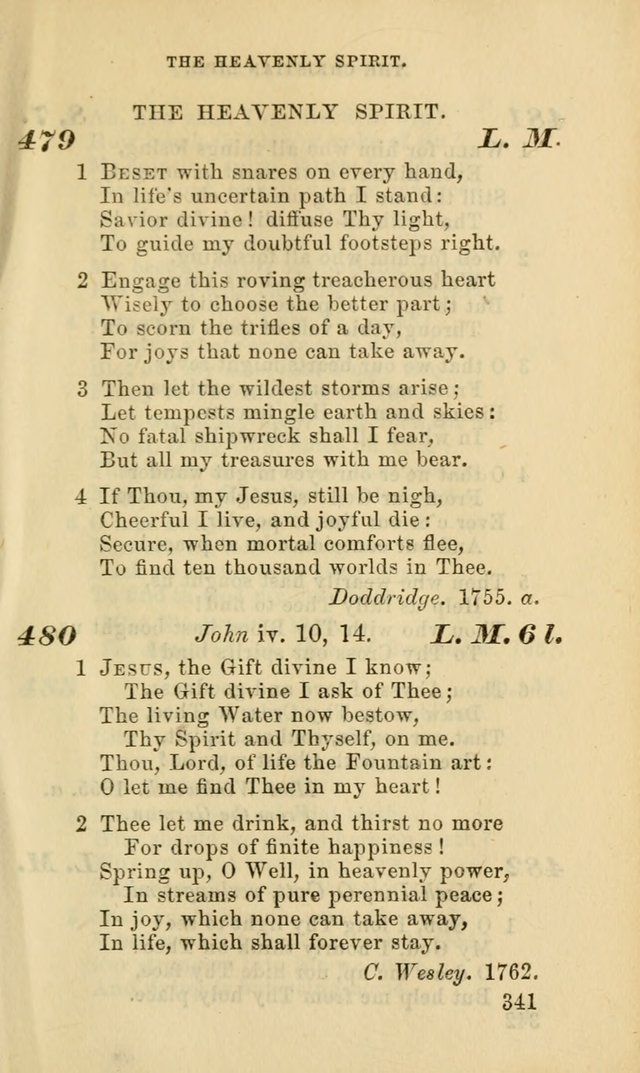 Hymns for the use of the Evangelical Lutheran Church, by the Authority of the Ministerium of Pennsylvania page 341
