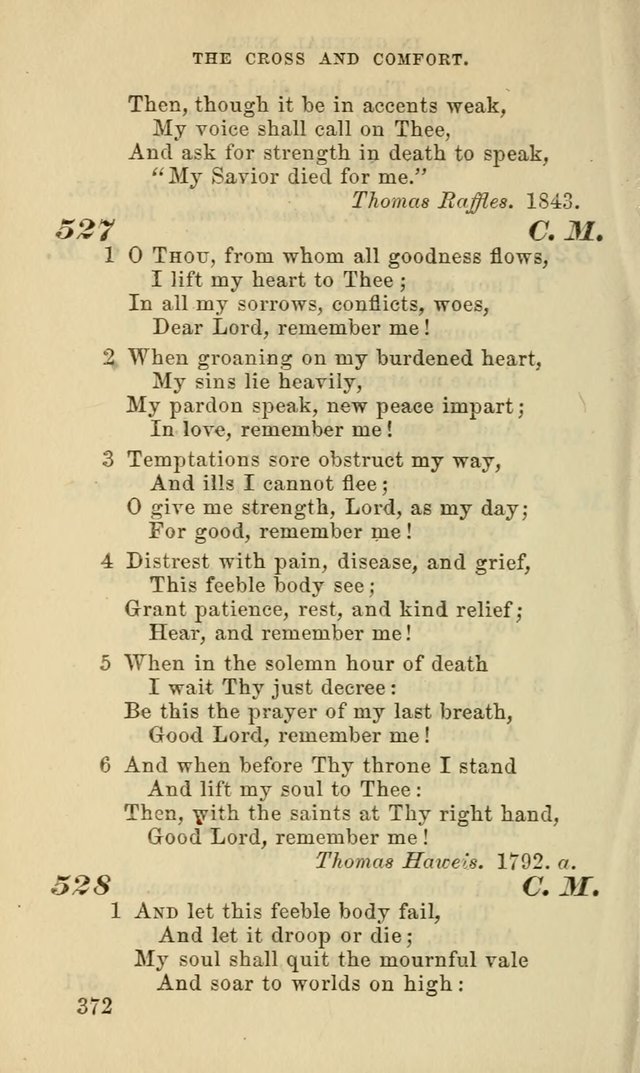 Hymns for the use of the Evangelical Lutheran Church, by the Authority of the Ministerium of Pennsylvania page 372