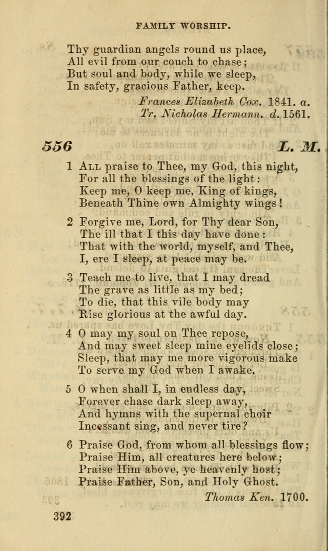 Hymns for the use of the Evangelical Lutheran Church, by the Authority of the Ministerium of Pennsylvania page 392