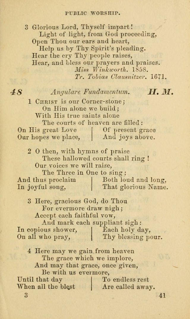 Hymns for the use of the Evangelical Lutheran Church, by the Authority of the Ministerium of Pennsylvania page 41