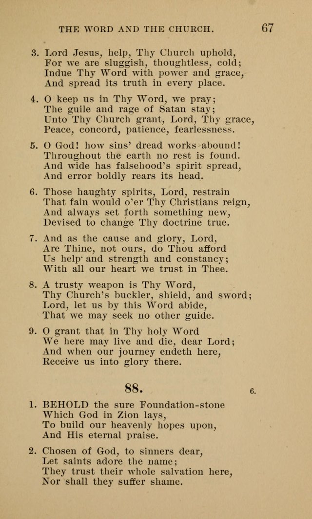 Hymnal for Evangelical Lutheran Missions page 67