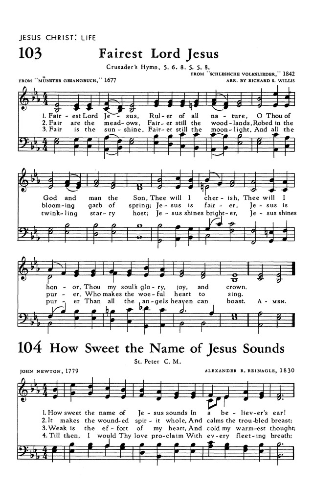 The Hymnal of The Evangelical United Brethren Church page 112