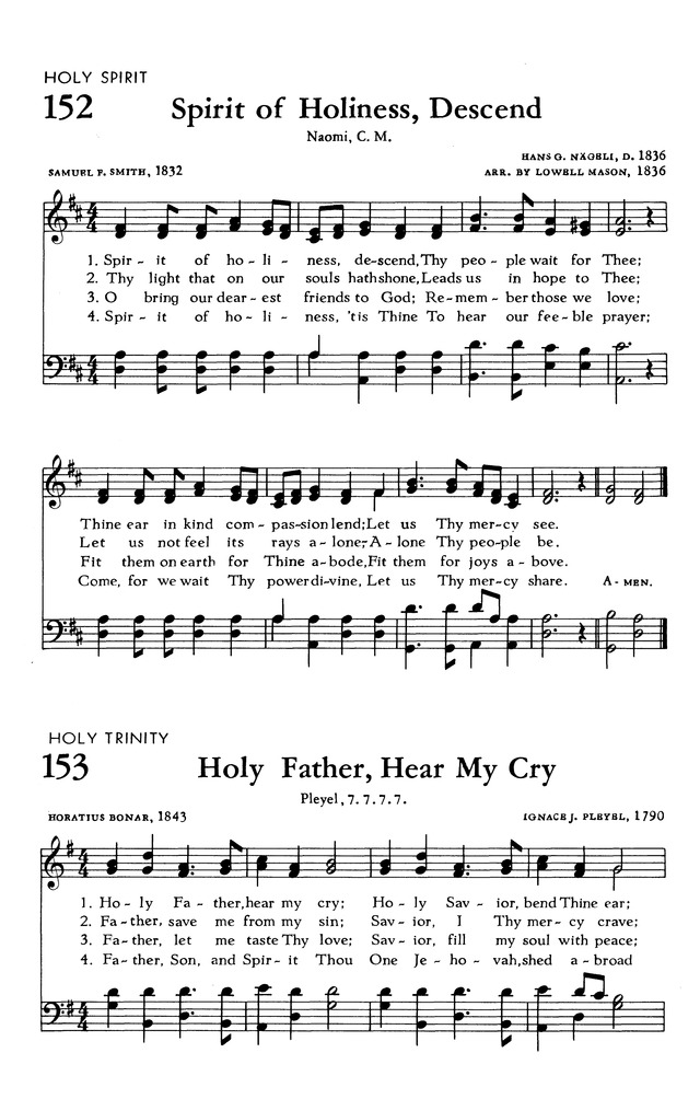 The Hymnal of The Evangelical United Brethren Church page 154