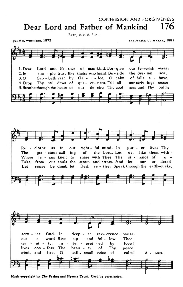 The Hymnal of The Evangelical United Brethren Church page 175