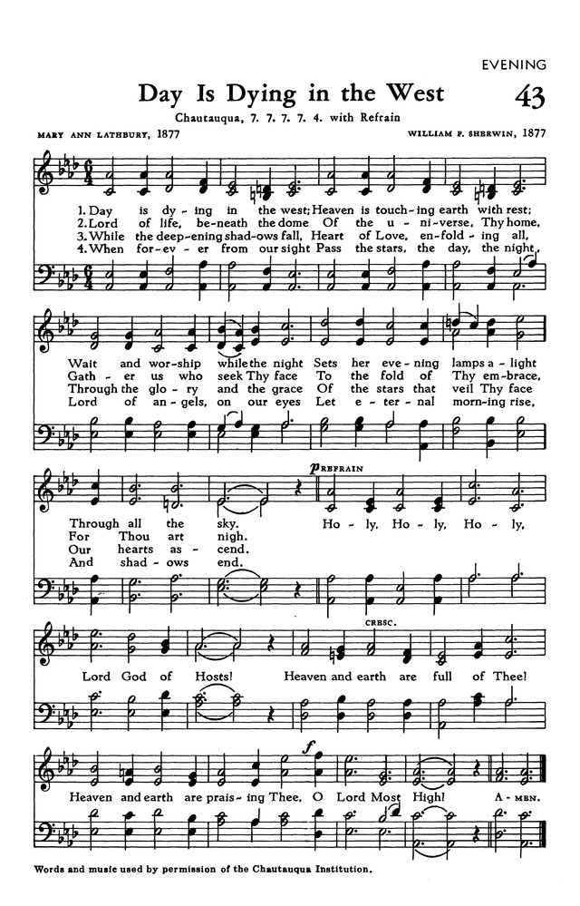 The Hymnal of The Evangelical United Brethren Church page 59