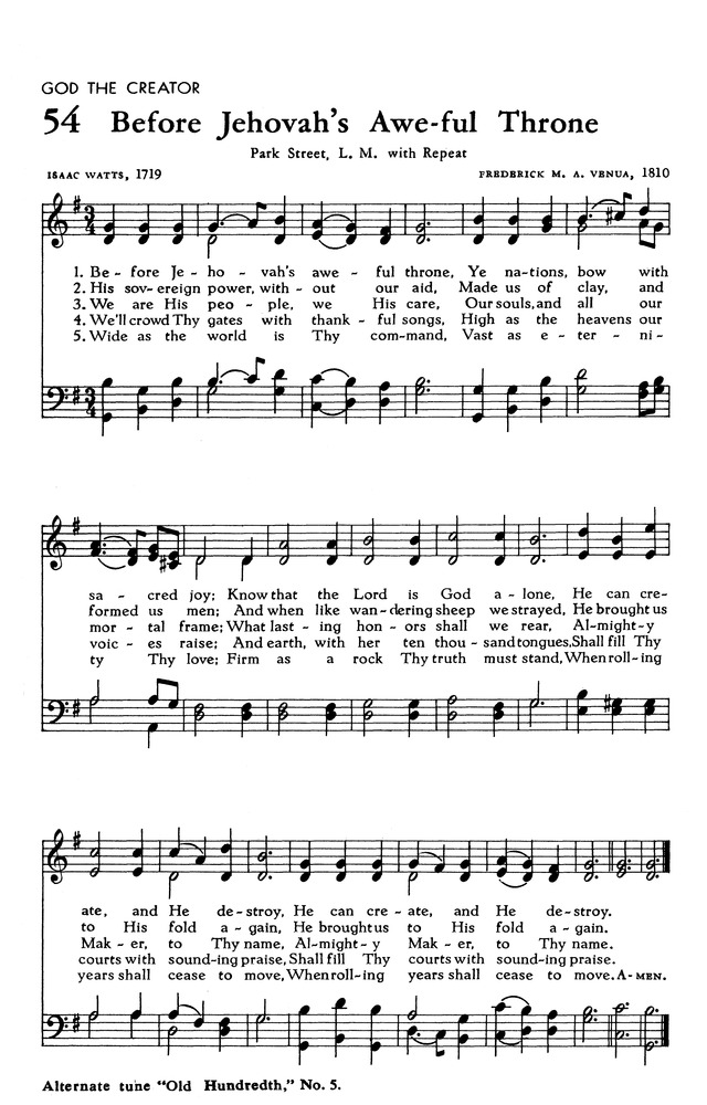 The Hymnal of The Evangelical United Brethren Church page 68
