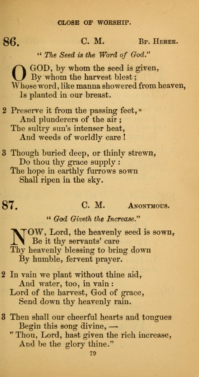 Hymns for Christian Devotion: especially adapted to the Universalist denomination. (New ed.) page 79