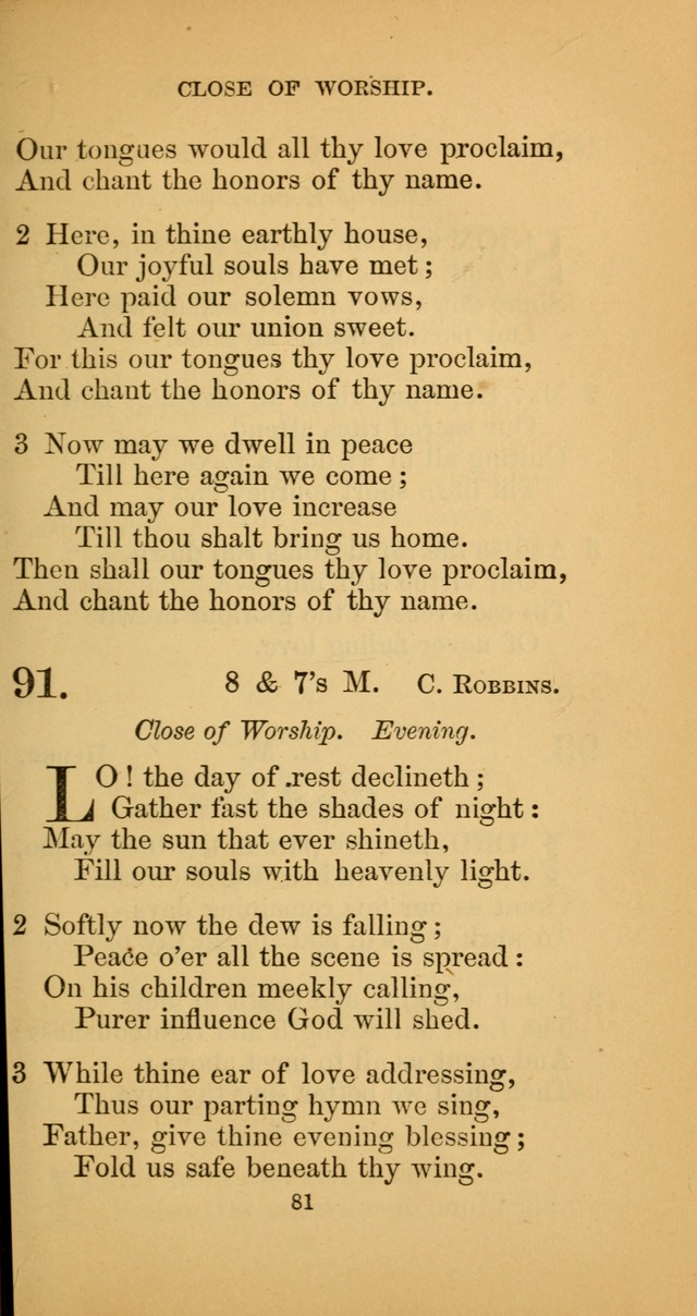 Hymns for Christian Devotion: especially adapted to the Universalist denomination. (New ed.) page 81