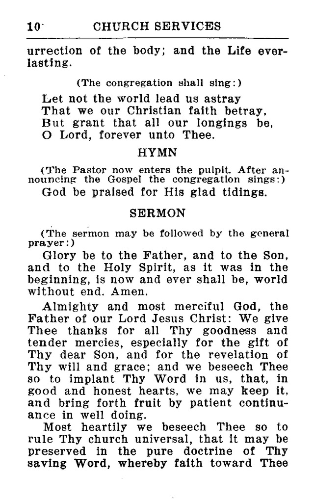 Hymnal for Church and Home (2nd ed.) page 10