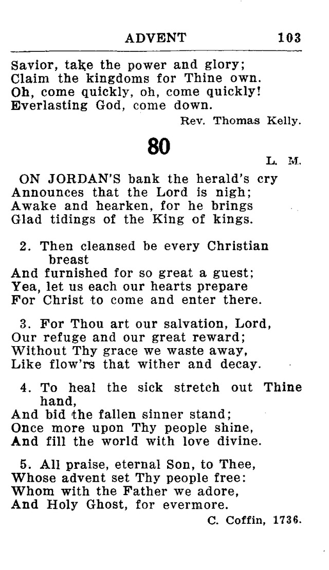 Hymnal for Church and Home (2nd ed.) page 103