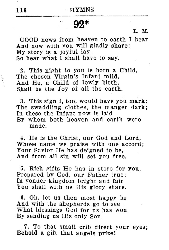 Hymnal for Church and Home (2nd ed.) page 116