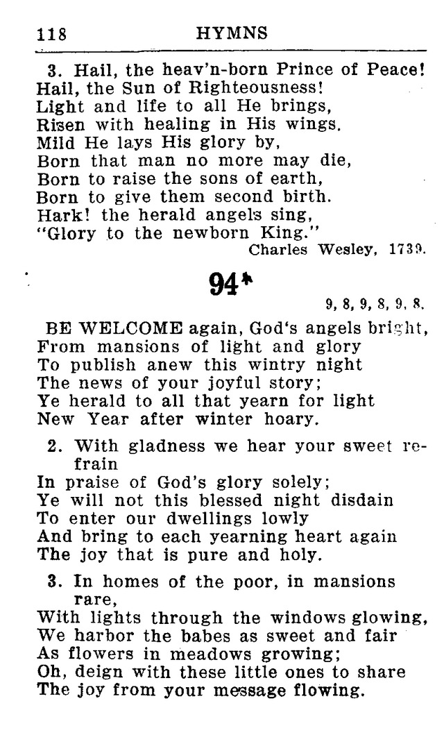 Hymnal for Church and Home (2nd ed.) page 118