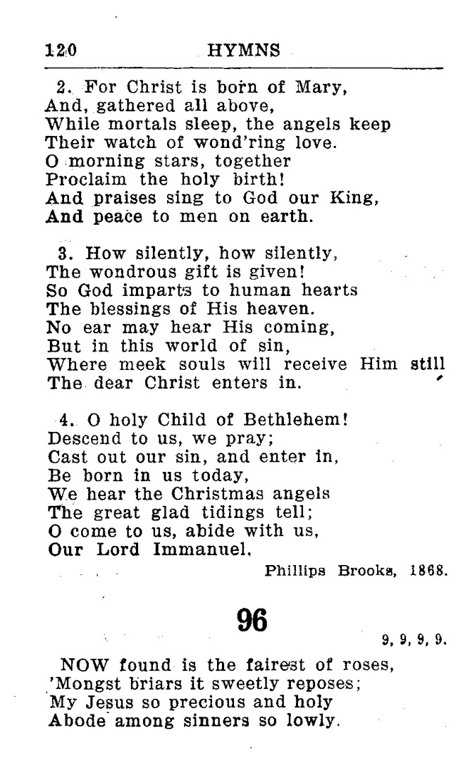 Hymnal for Church and Home (2nd ed.) page 120