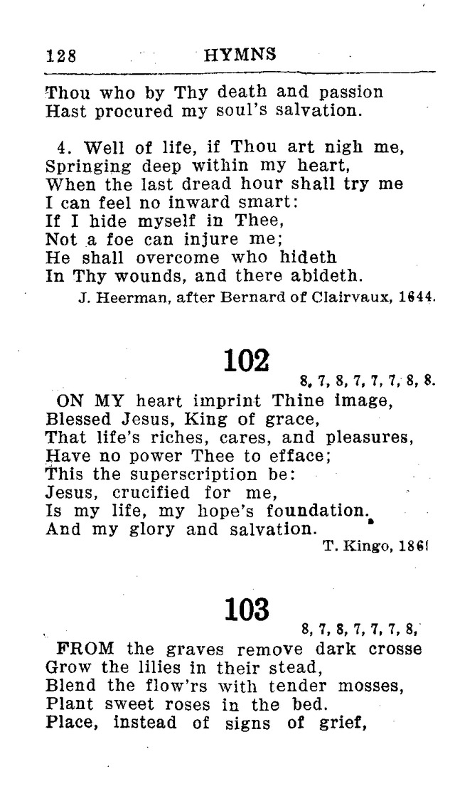 Hymnal for Church and Home (2nd ed.) page 128
