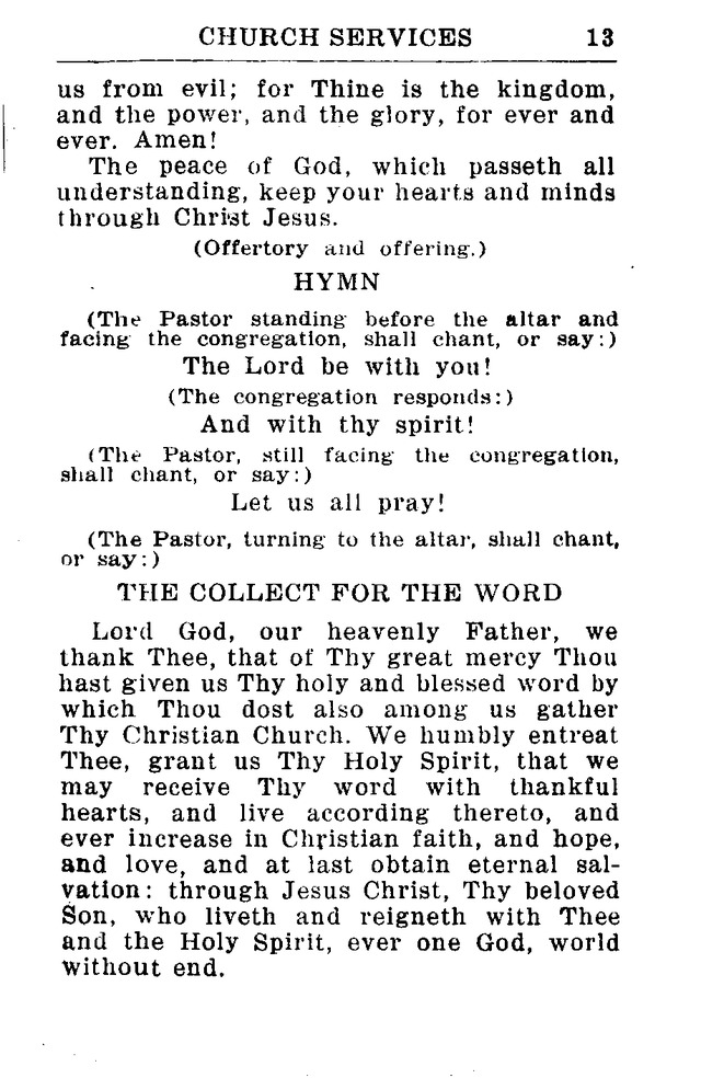 Hymnal for Church and Home (2nd ed.) page 13