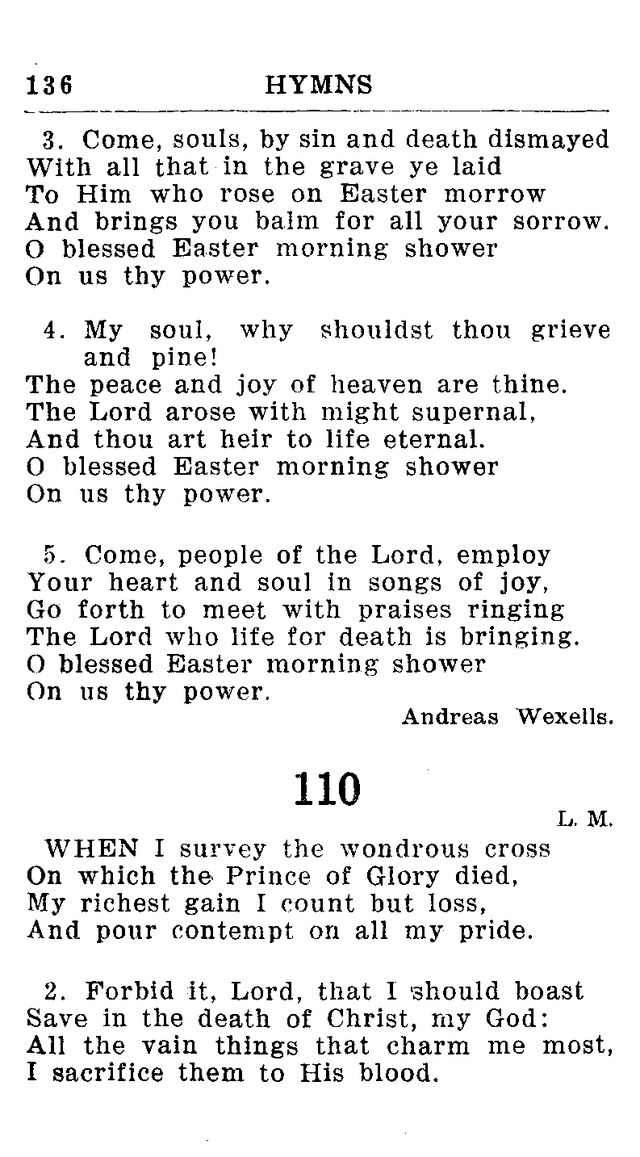 Hymnal for Church and Home (2nd ed.) page 136